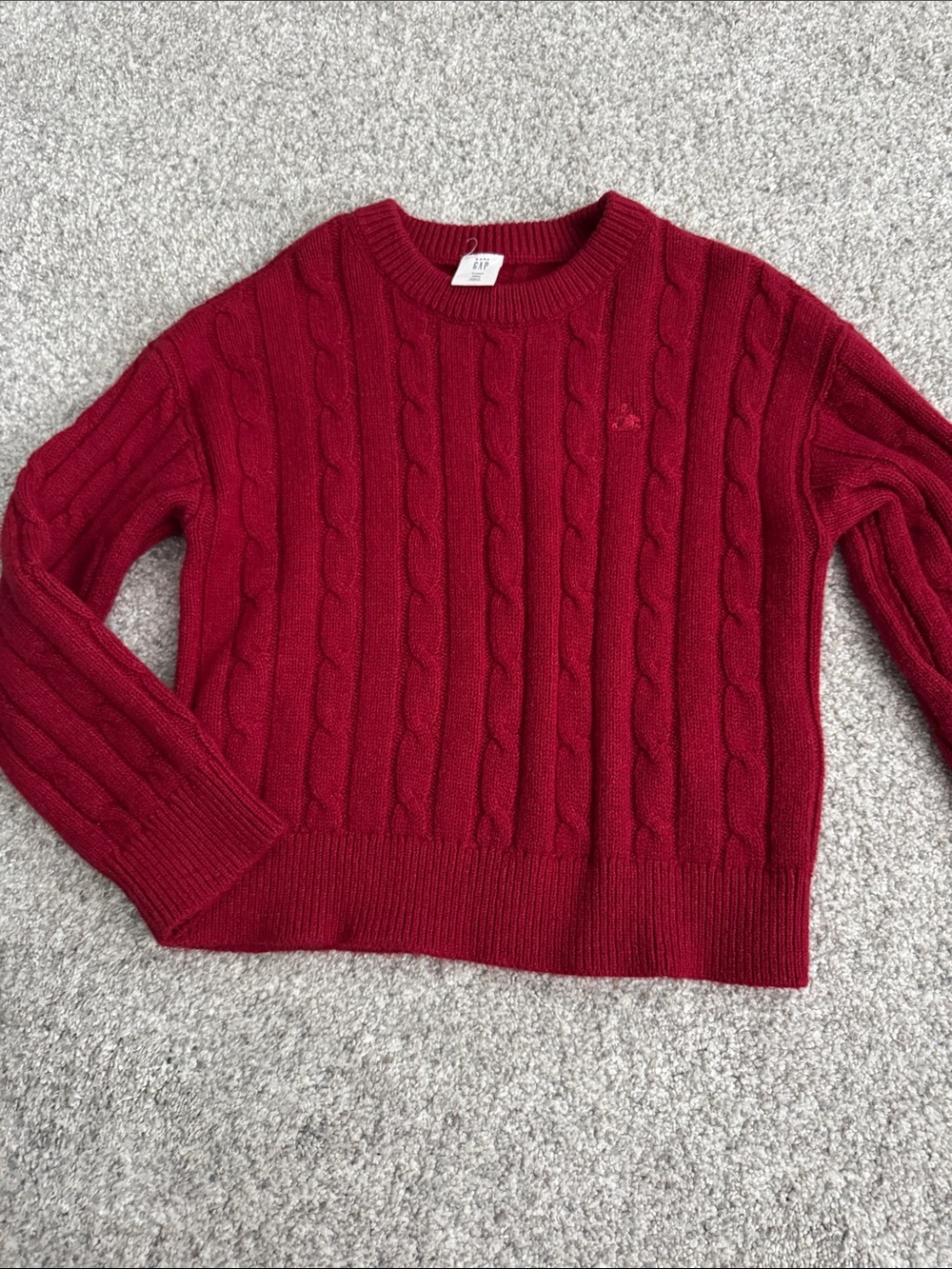 GAP Cable Knit Sweater - Deep Red